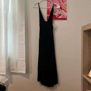 Black maxi dress